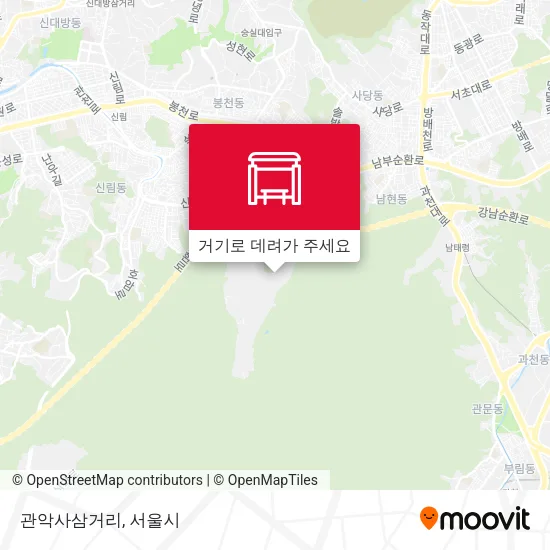 관악사삼거리 지도
