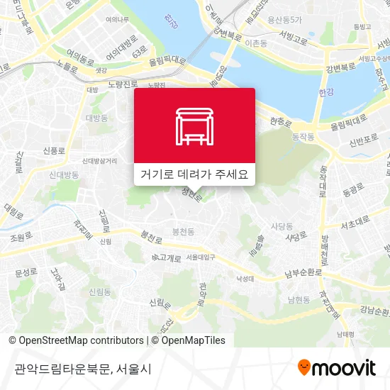 관악드림타운북문 지도