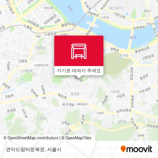 관악드림타운북문 지도