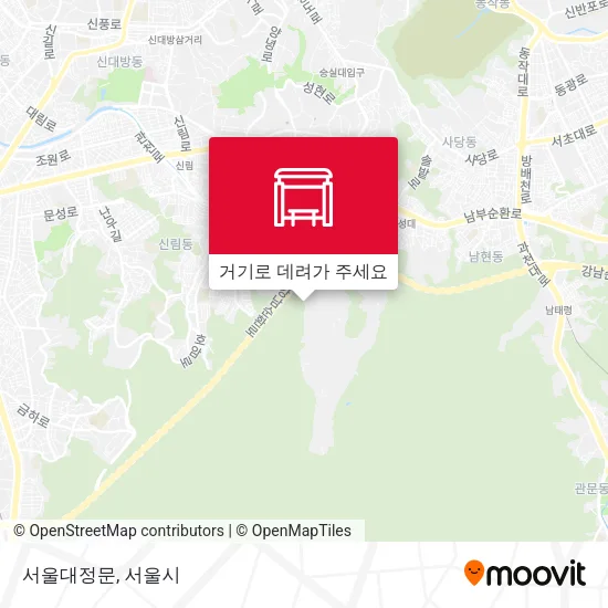 서울대정문 지도