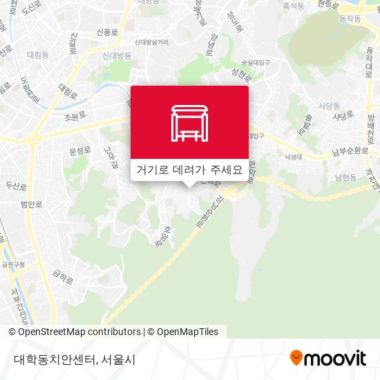 대학동치안센터 지도