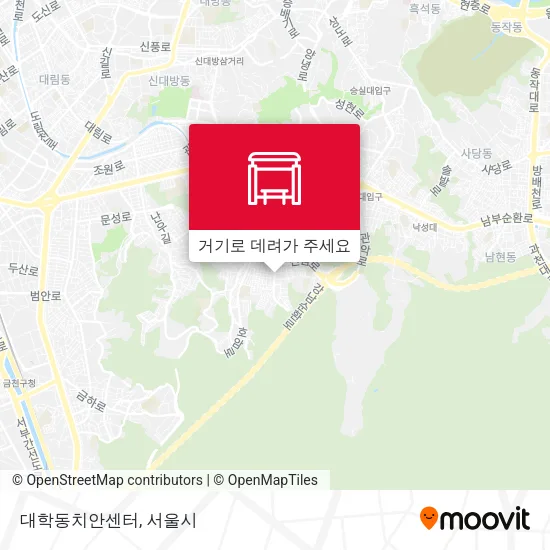 대학동치안센터 지도