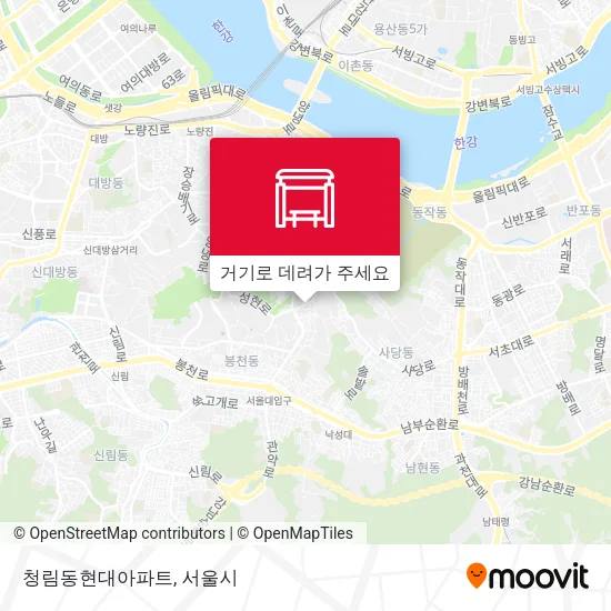 청림동현대아파트 지도