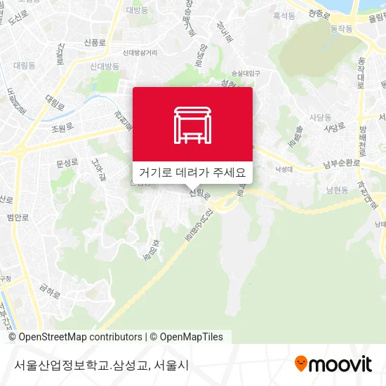 서울산업정보학교.삼성교 지도