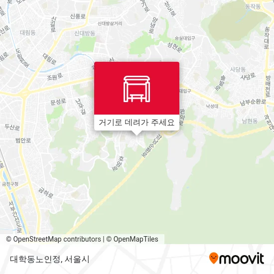 대학동노인정 지도