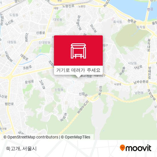 쑥고개 지도