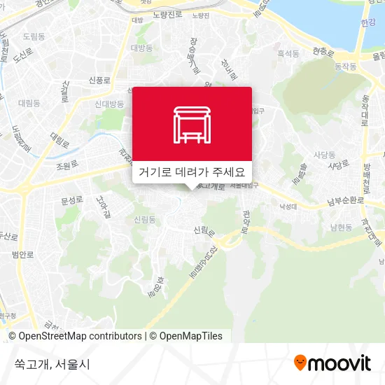쑥고개 지도