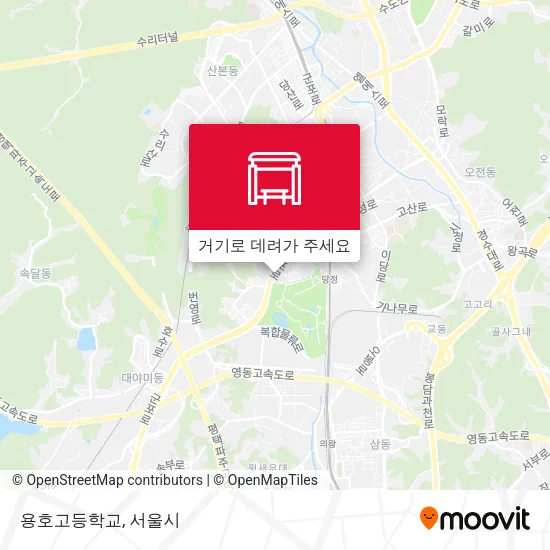용호고등학교 지도
