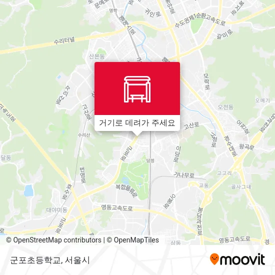 군포초등학교 지도