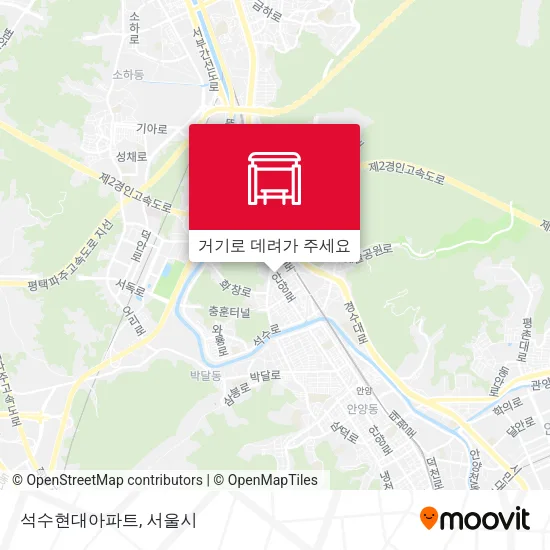 석수현대아파트 지도