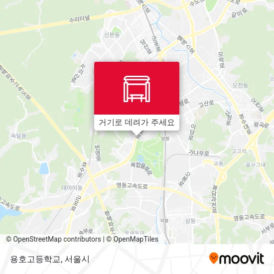 용호고등학교 지도