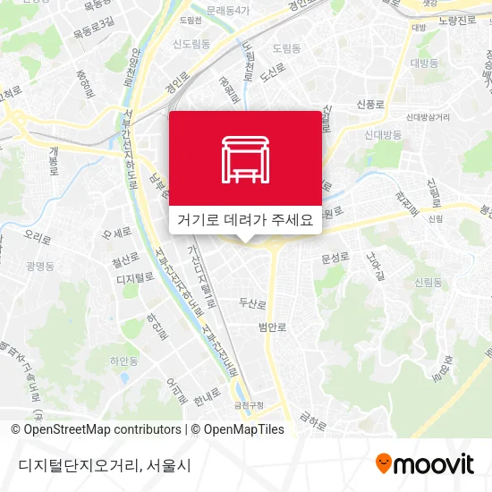 디지털단지오거리 지도