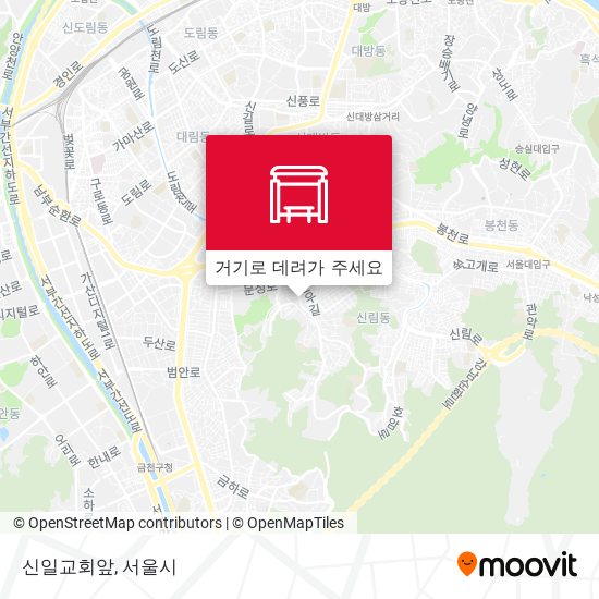 신일교회앞 지도