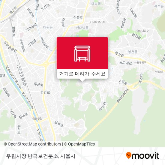 우림시장.난곡보건분소 지도