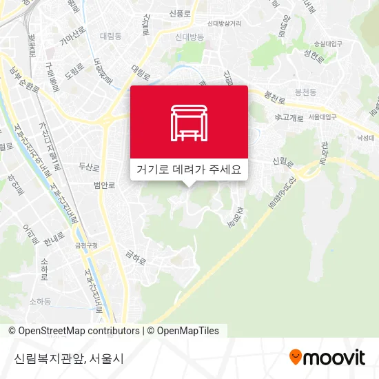 신림복지관앞 지도
