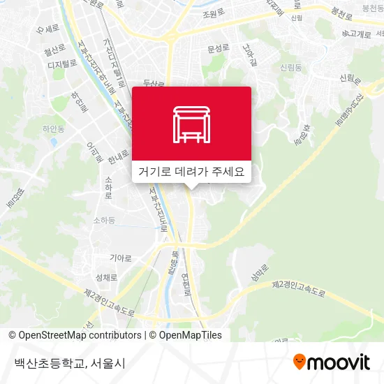 백산초등학교 지도