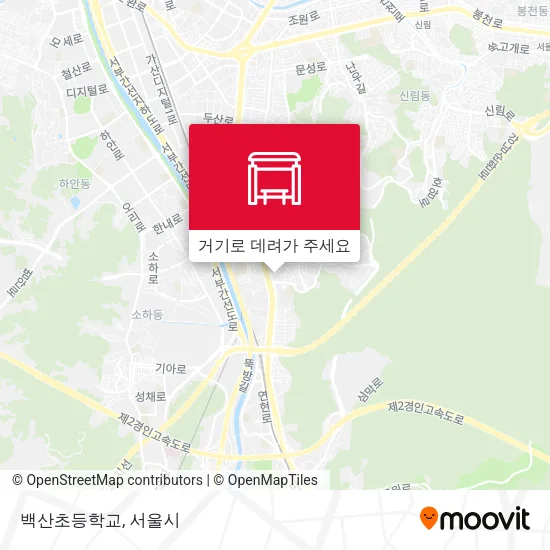 백산초등학교 지도