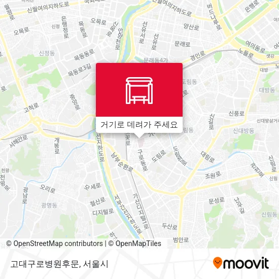 고대구로병원후문 지도