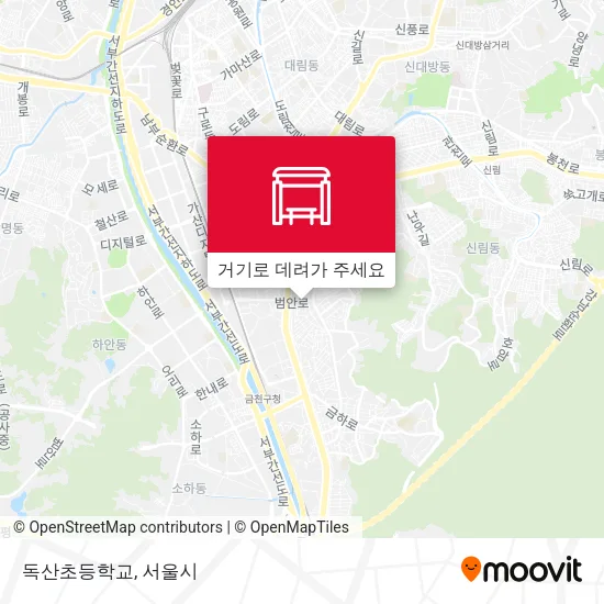 독산초등학교 지도