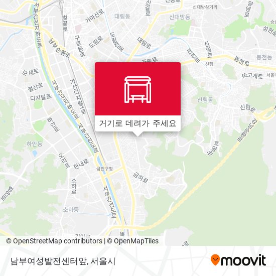 남부여성발전센터앞 지도