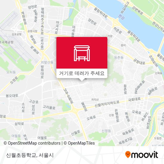 신월초등학교 지도