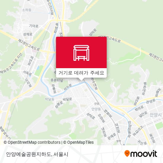 안양예술공원지하도 지도