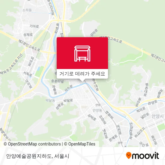 안양예술공원지하도 지도