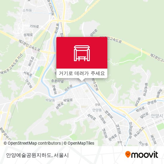 안양예술공원지하도 지도