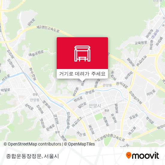 종합운동장정문 지도
