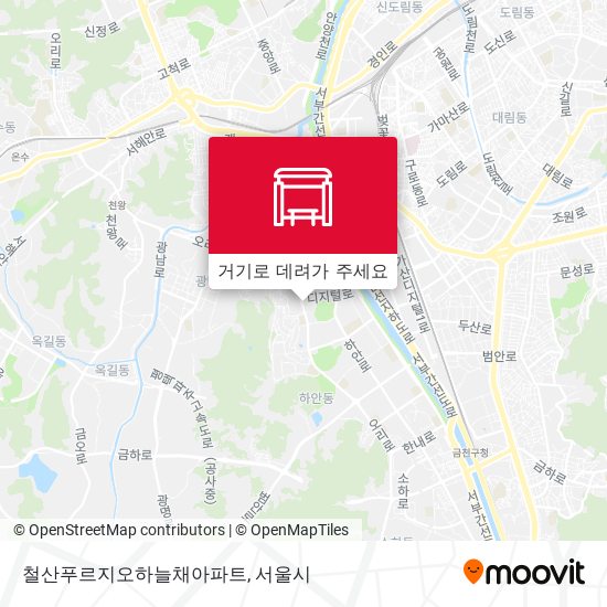 철산푸르지오하늘채아파트 지도