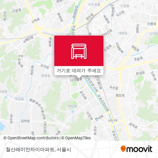 철산래미안자이아파트 지도