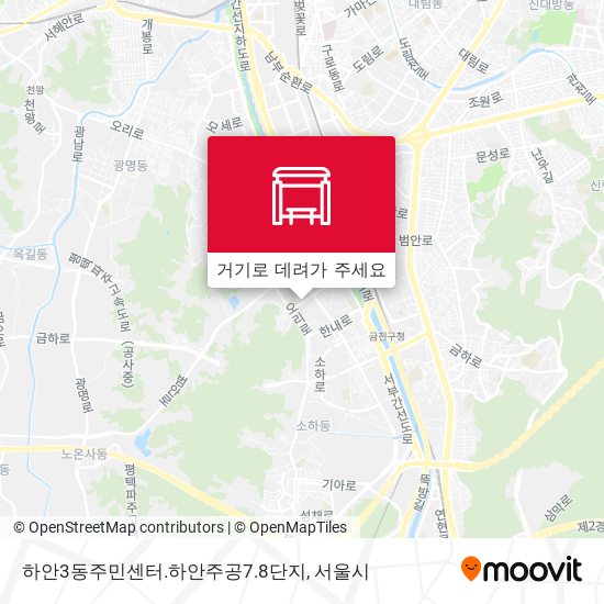 하안3동주민센터.하안주공7.8단지 지도