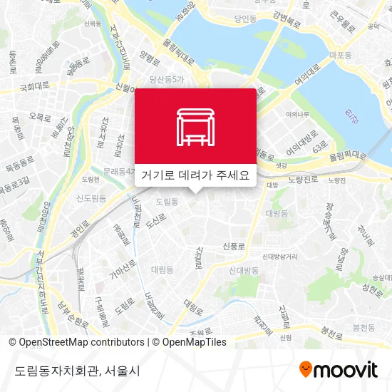 도림동자치회관 지도