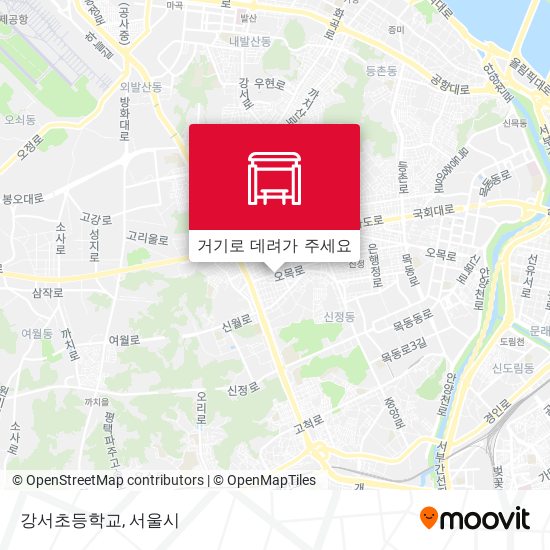 강서초등학교 지도
