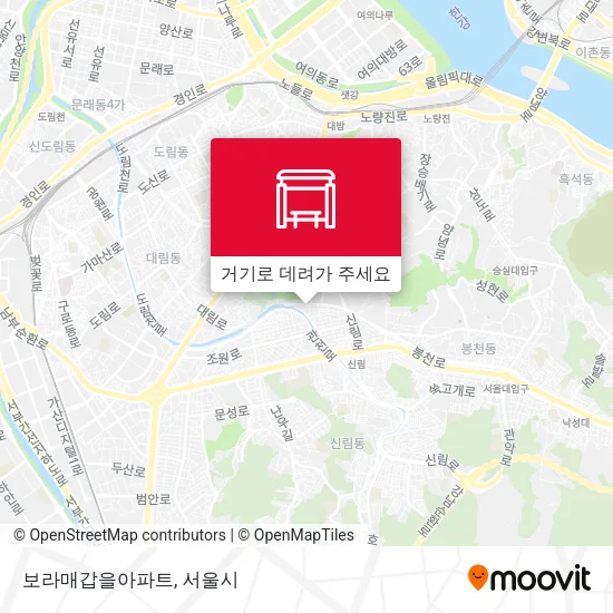보라매갑을아파트 지도