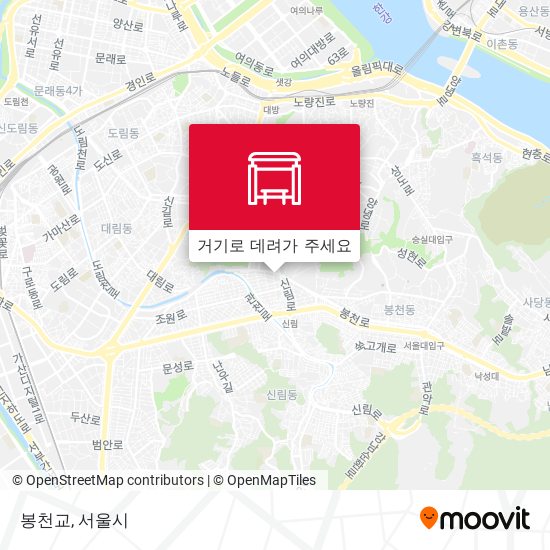 봉천교 지도