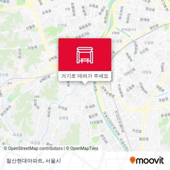철산현대아파트 지도