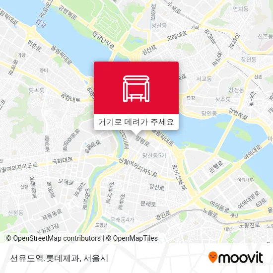선유도역.롯데제과 지도
