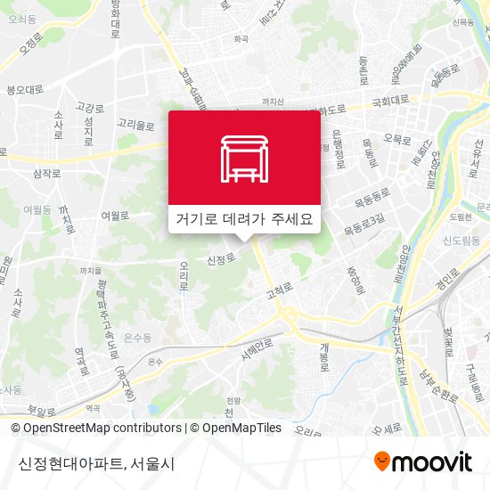 신정현대아파트 지도