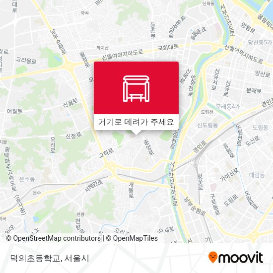 덕의초등학교 지도