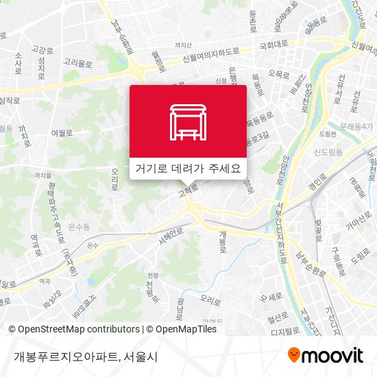 개봉푸르지오아파트 지도