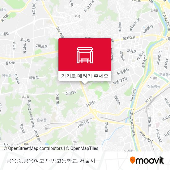 금옥중.금옥여고.백암고등학교 지도