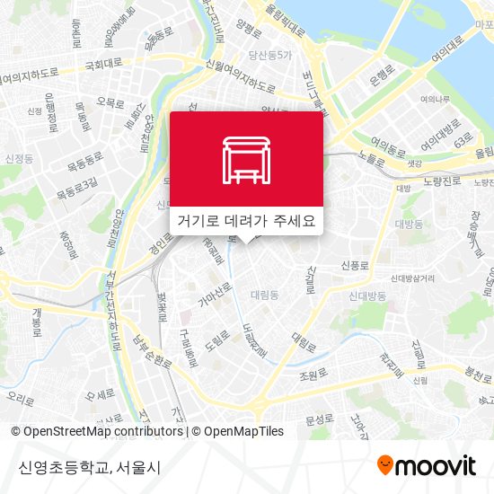 신영초등학교 지도