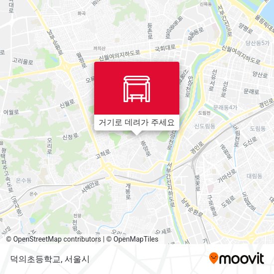 덕의초등학교 지도
