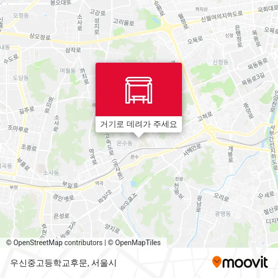 우신중고등학교후문 지도