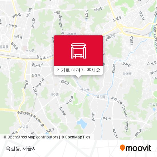옥길동 지도