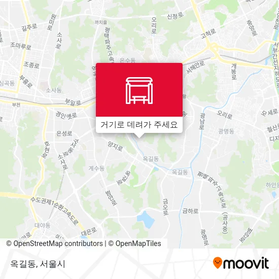 옥길동 지도