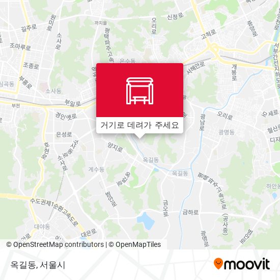 옥길동 지도