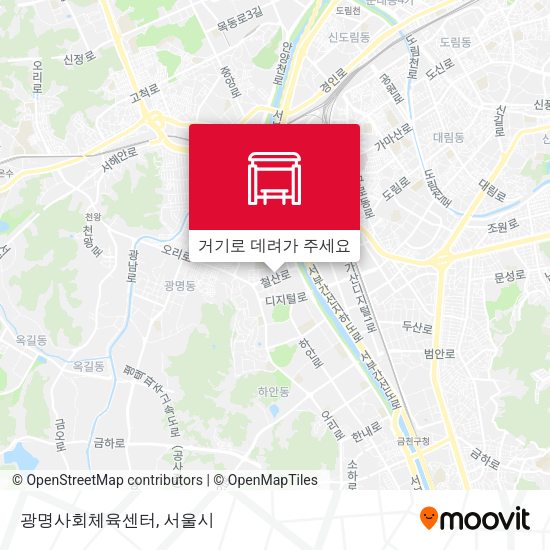 광명사회체육센터 지도