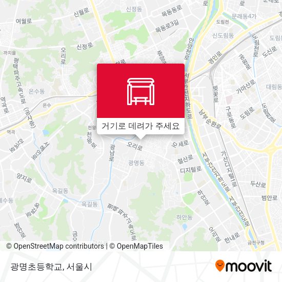 광명초등학교 지도